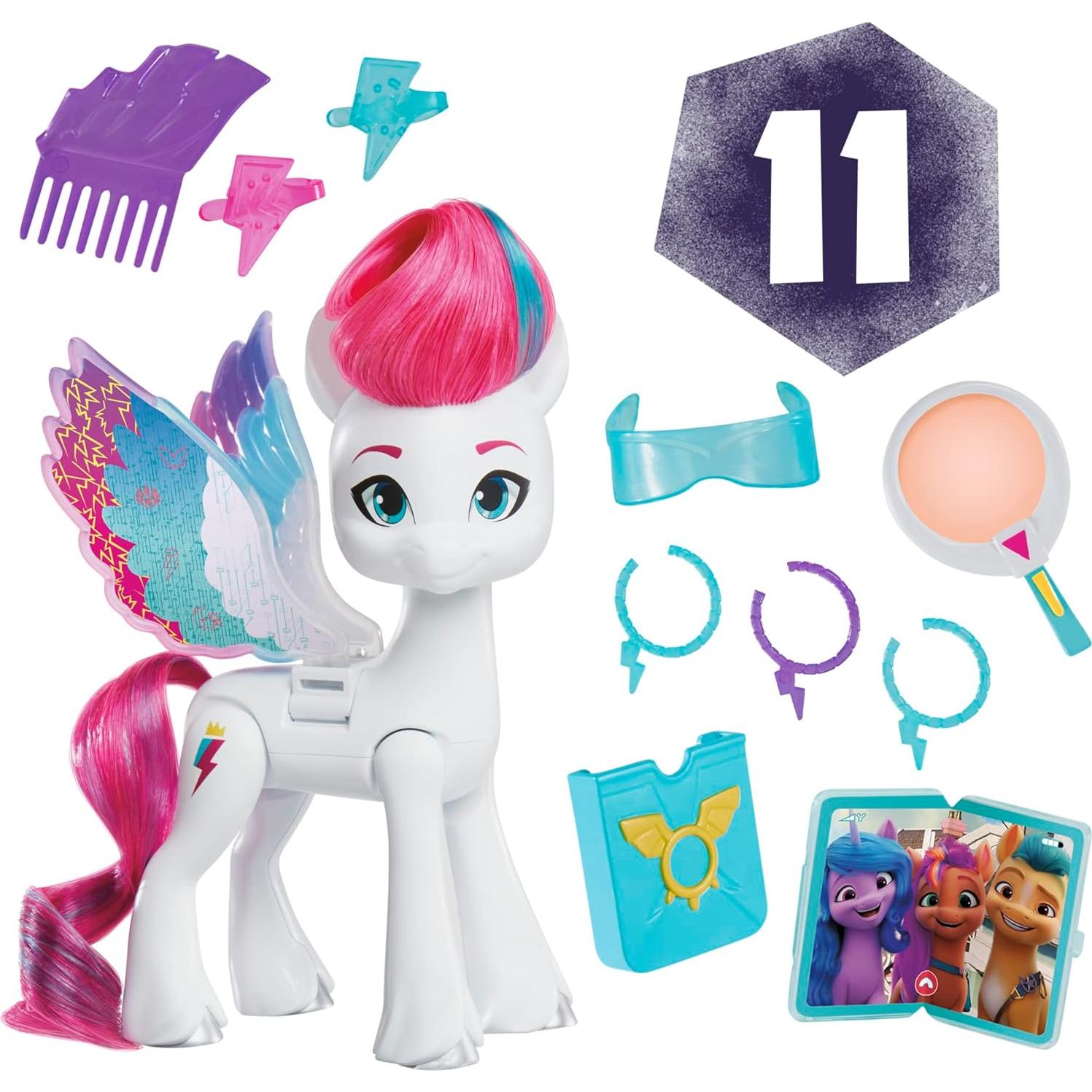 Muñeca My Little Pony Zipp Storm 13.97 cm con alas y accesorios