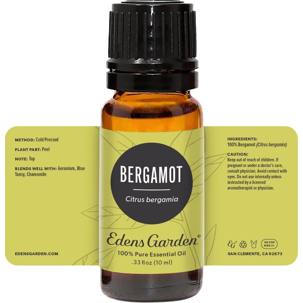 Aceite Esencial de Bergamota Edens Garden 10 ml Puro Natural