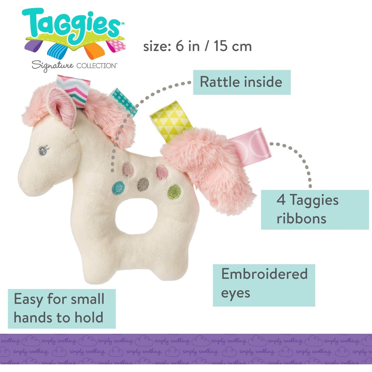 Sonajero de Anillo Suave Taggies Pony Pintado 12,7 cm