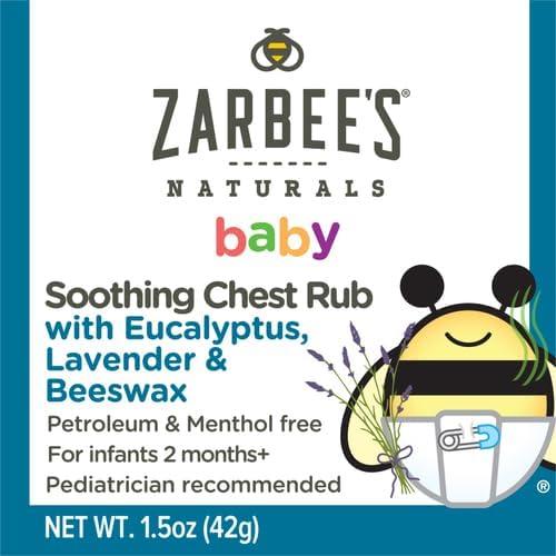 Bálsamo para el pecho Zarbee's para bebés 42.5g eucalipto lavanda
