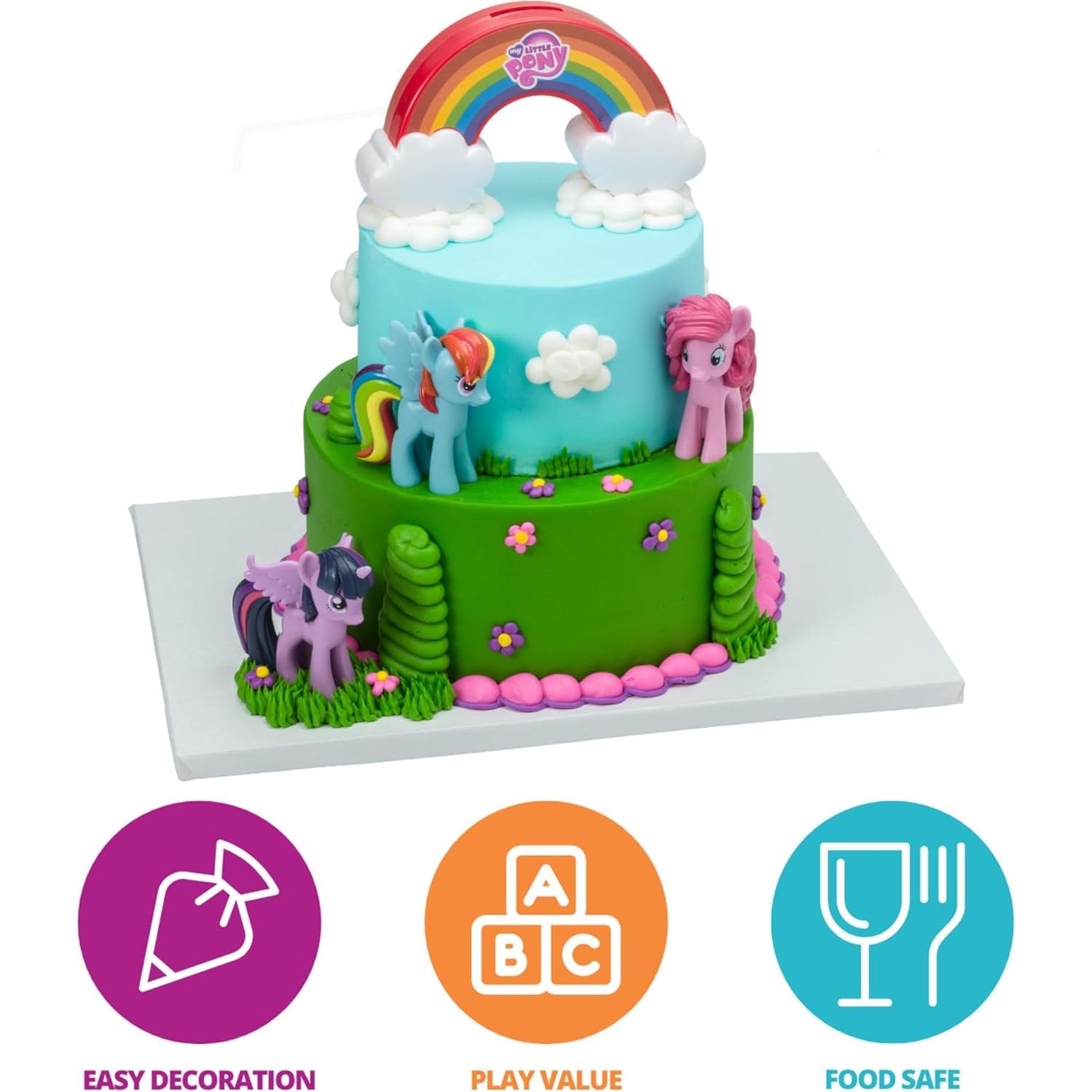 DecoSet My Little Pony Toppers de Pastel 4 Piezas