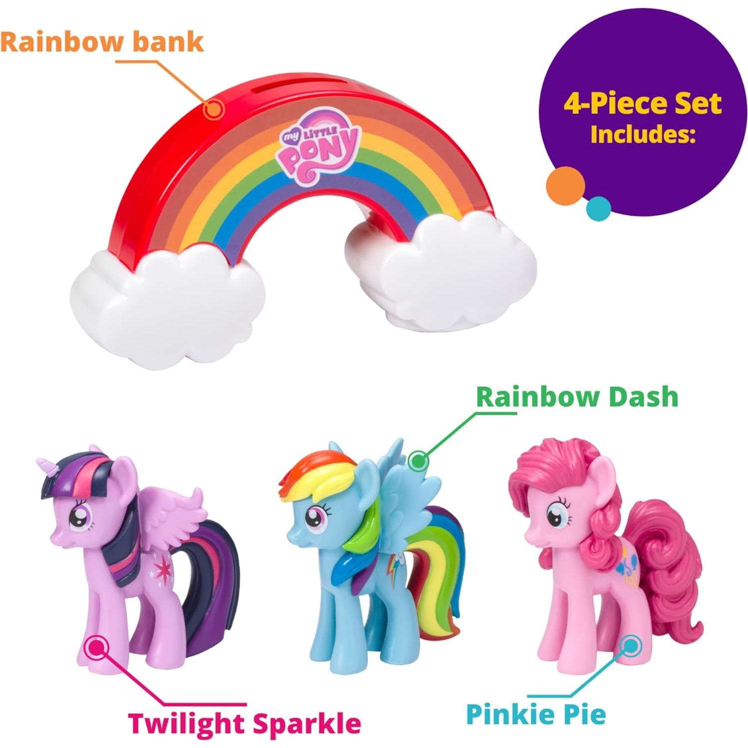 DecoSet My Little Pony Toppers de Pastel 4 Piezas
