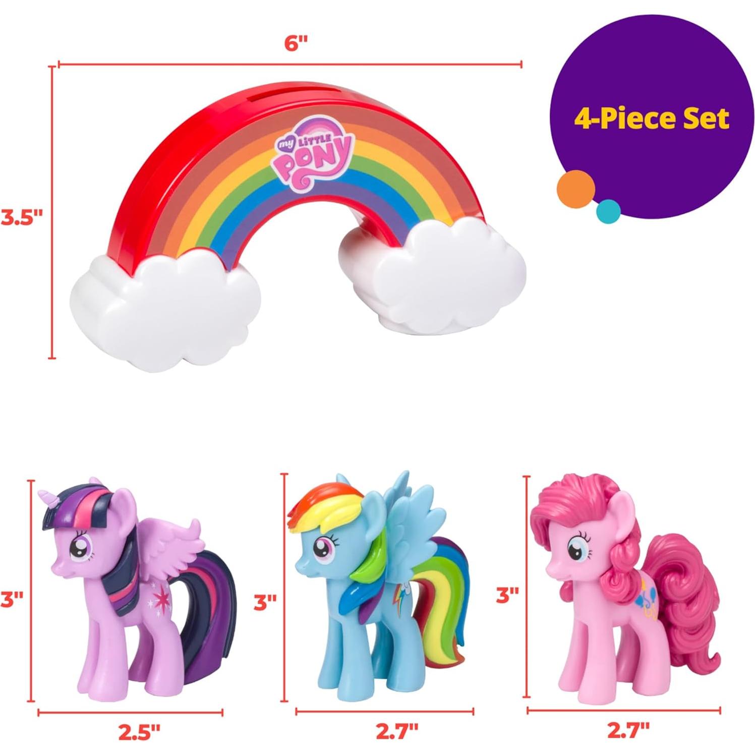 DecoSet My Little Pony Toppers de Pastel 4 Piezas