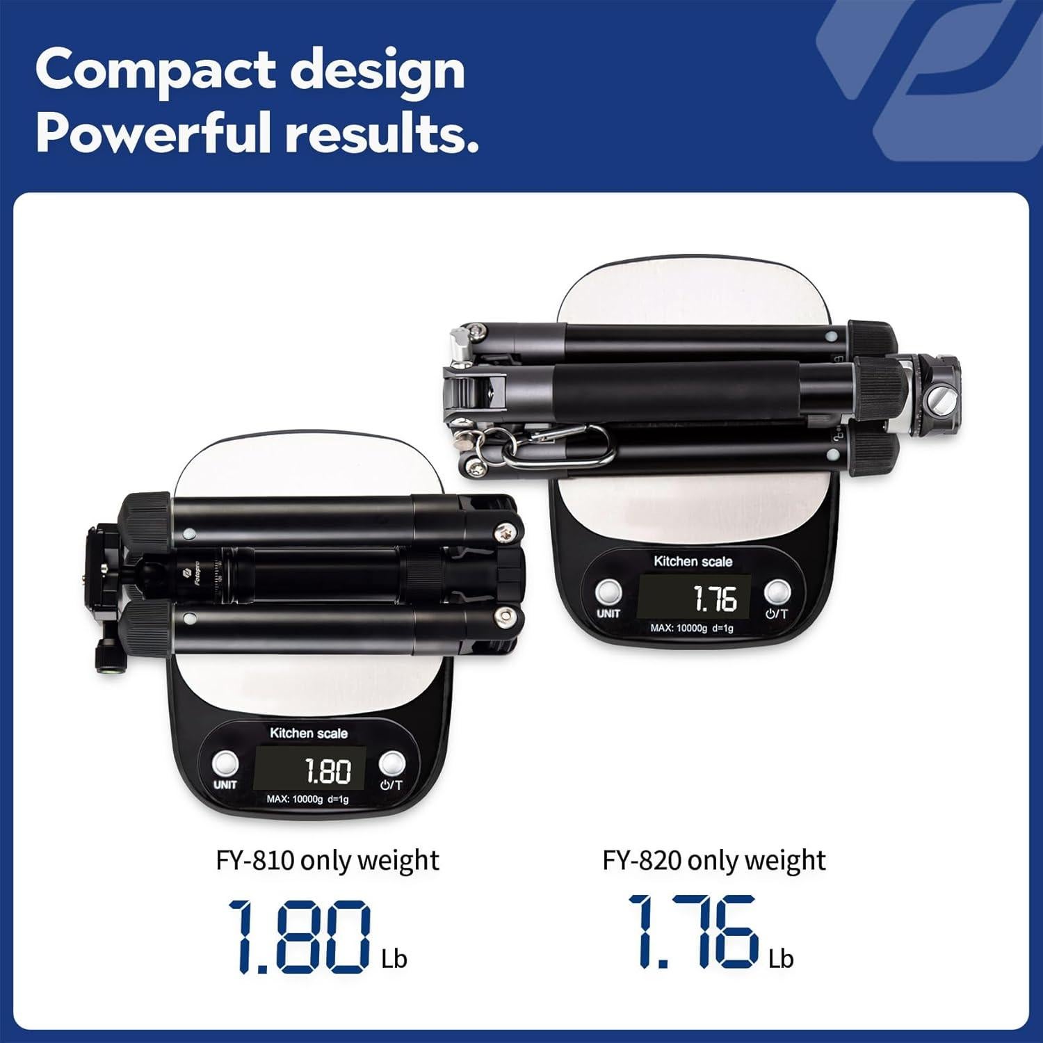 Mini Trípode Fotopro FY-810 con Cabeza Esférica 3 KG Negro