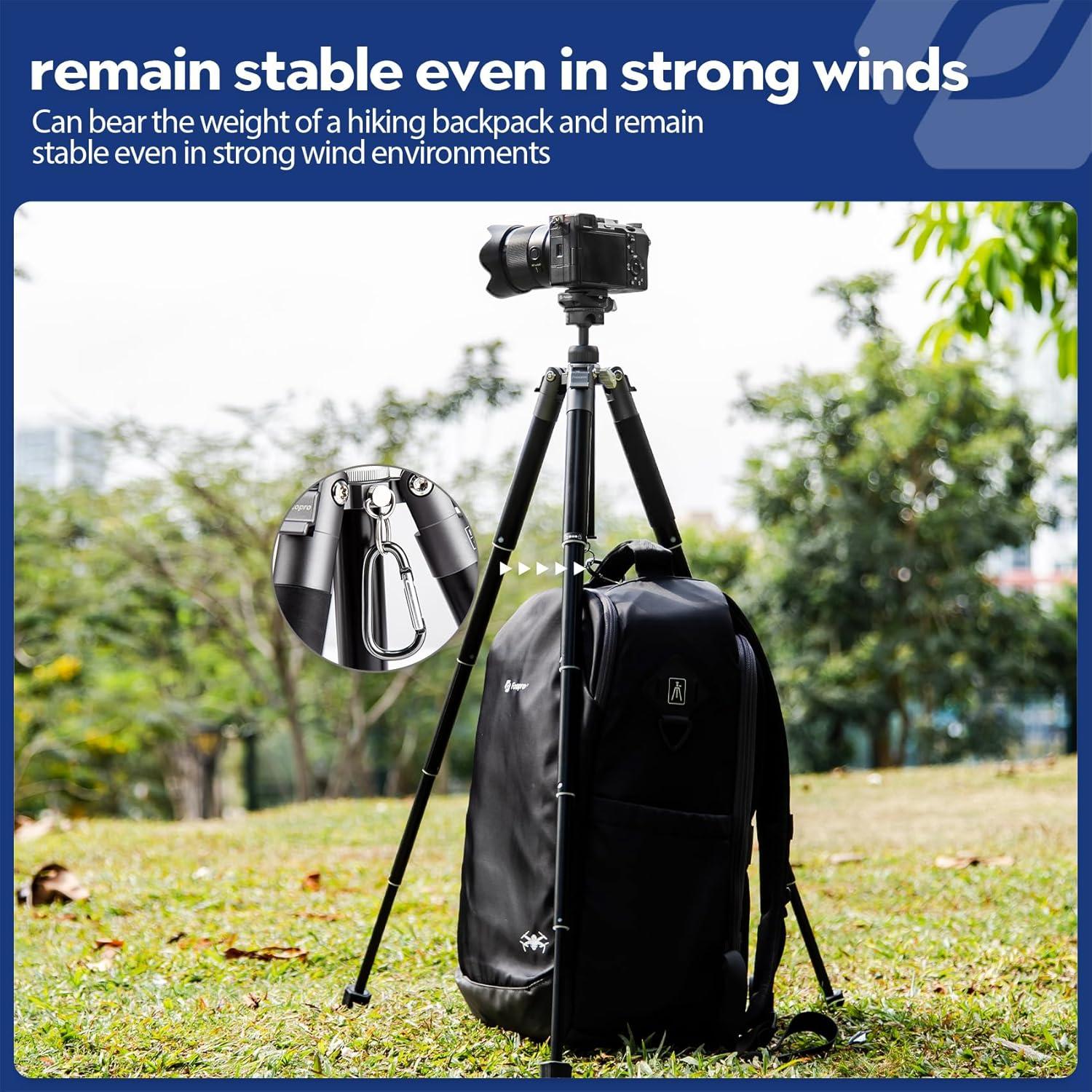 Mini Trípode Fotopro FY-810 con Cabeza Esférica 3 KG Negro