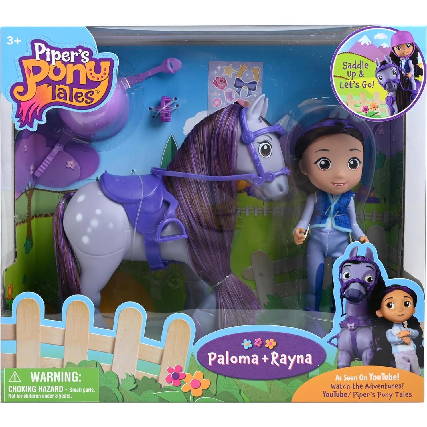 Conjunto Muñeca y Pony Breyer Paloma y Rayna 15 cm
