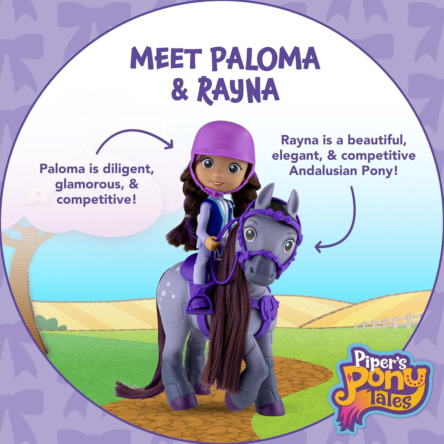 Conjunto Muñeca y Pony Breyer Paloma y Rayna 15 cm