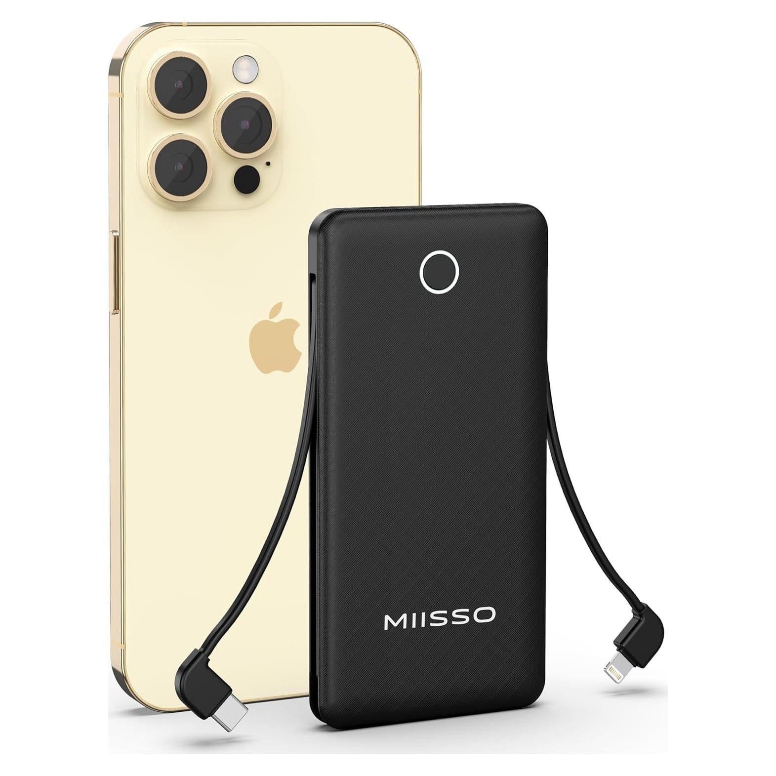 Cargador Portátil Miisso 10000mAh Slim 4 Salidas USB Tipo C