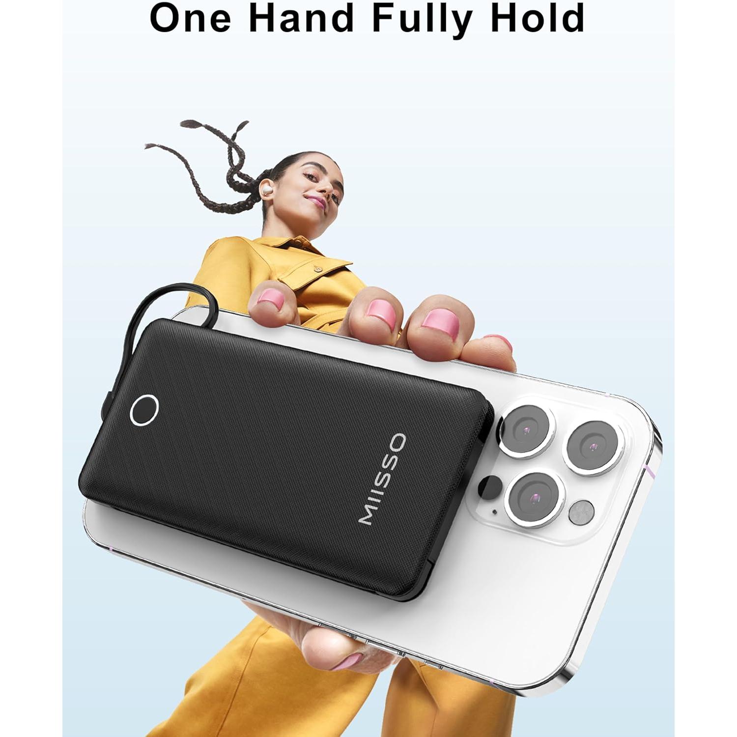 Cargador Portátil Miisso 10000mAh Slim 4 Salidas USB Tipo C