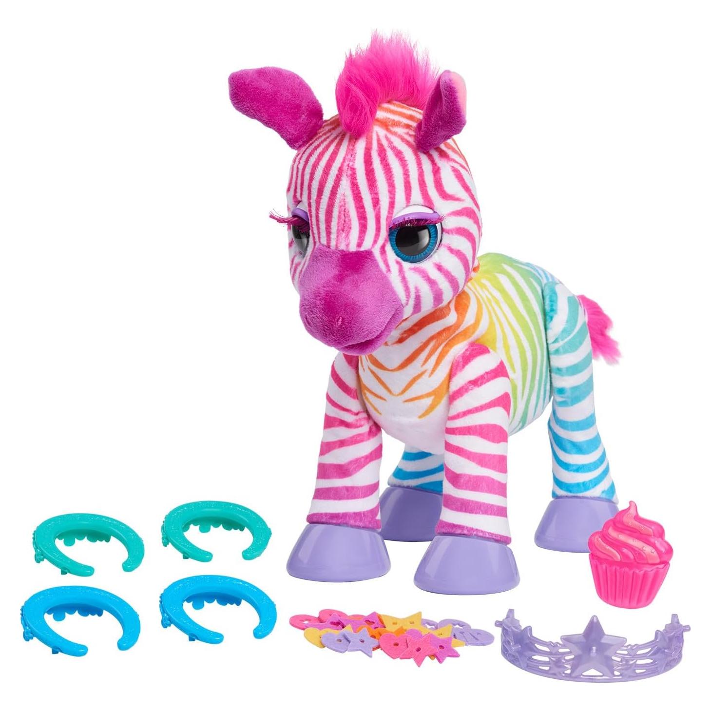 Juguete Interactivo furReal Zenya Cebra Arcoíris 35.56 cm