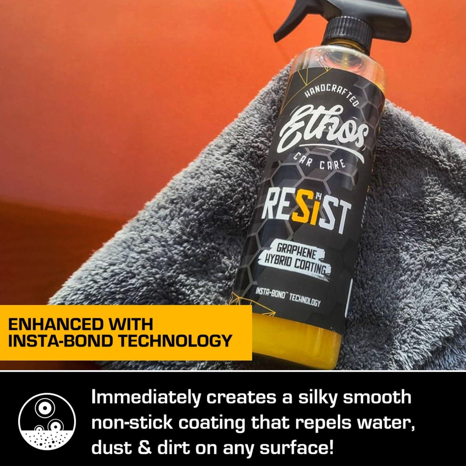 Spray Cerámico de Grafeno Ethos Resist 16oz - Protección UV para Autos