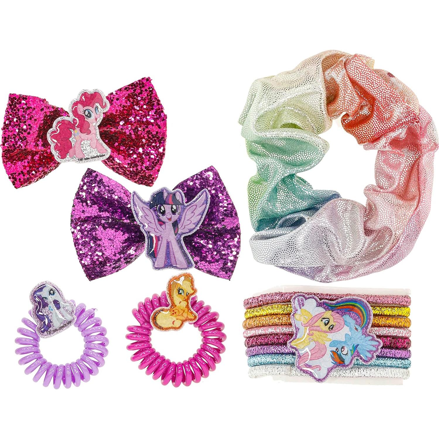 My Little Pony - Townley Girl Backpack Cosmetic Makeup Gift Bag Set includes Hair Accessories and Clear PVC Back-pack for Kids Girls, Ages 3+ perfect for Parties, Sleepovers and Makeovers