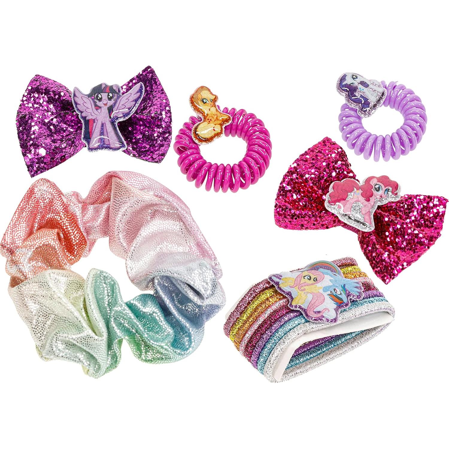 My Little Pony - Townley Girl Backpack Cosmetic Makeup Gift Bag Set includes Hair Accessories and Clear PVC Back-pack for Kids Girls, Ages 3+ perfect for Parties, Sleepovers and Makeovers