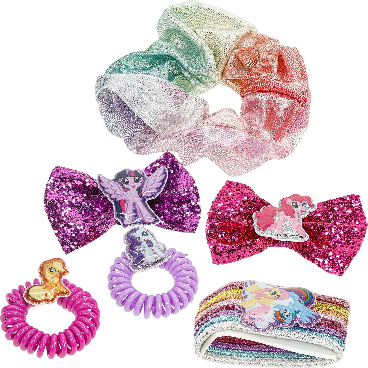 My Little Pony - Townley Girl Backpack Cosmetic Makeup Gift Bag Set includes Hair Accessories and Clear PVC Back-pack for Kids Girls, Ages 3+ perfect for Parties, Sleepovers and Makeovers