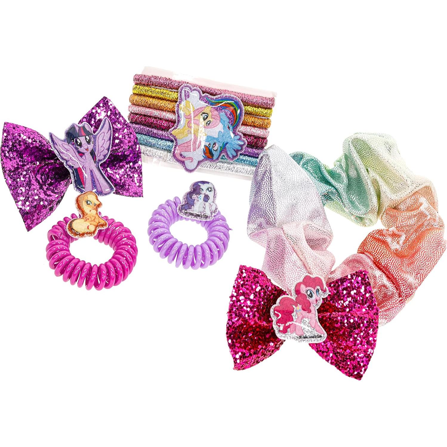 My Little Pony - Townley Girl Backpack Cosmetic Makeup Gift Bag Set includes Hair Accessories and Clear PVC Back-pack for Kids Girls, Ages 3+ perfect for Parties, Sleepovers and Makeovers