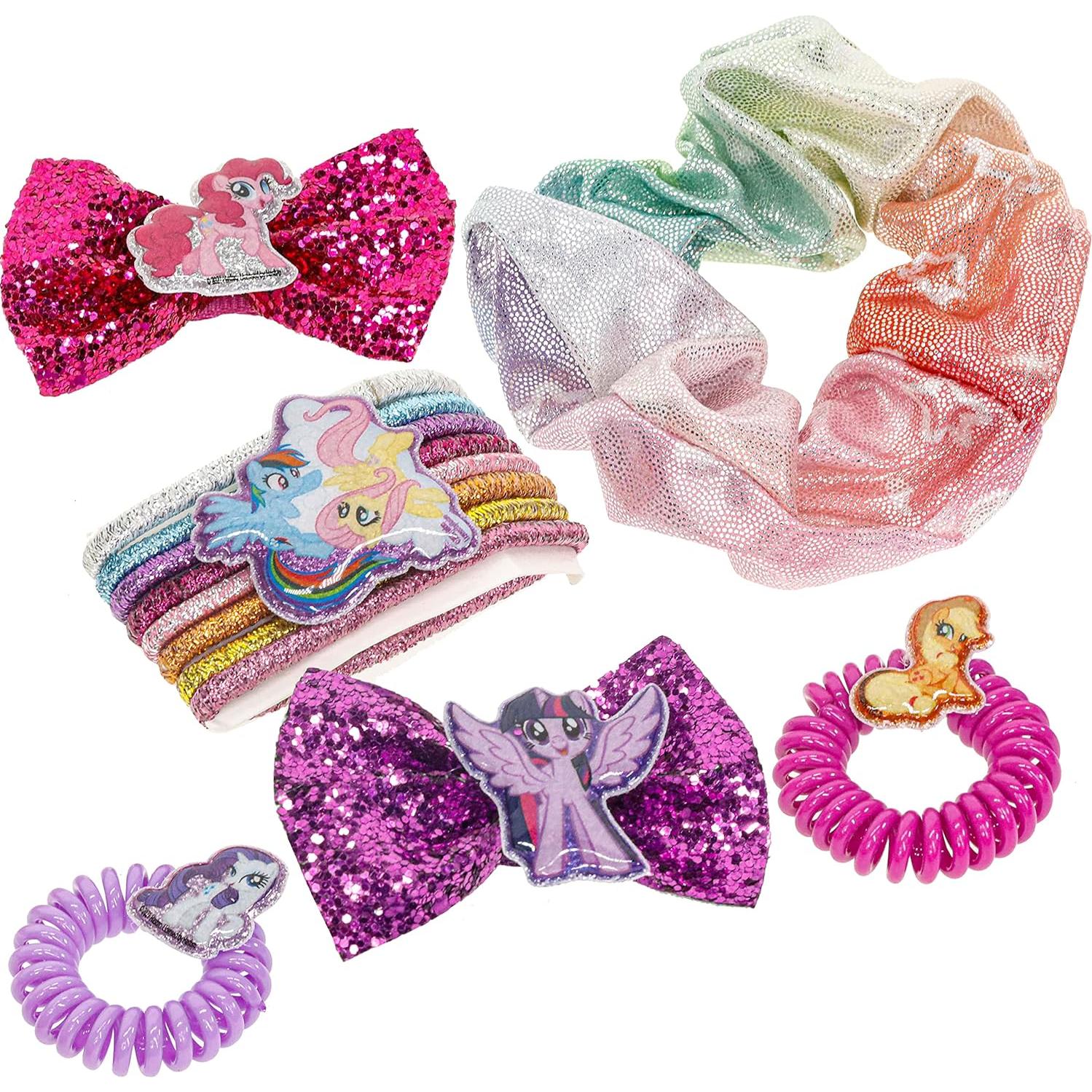 My Little Pony - Townley Girl Backpack Cosmetic Makeup Gift Bag Set includes Hair Accessories and Clear PVC Back-pack for Kids Girls, Ages 3+ perfect for Parties, Sleepovers and Makeovers