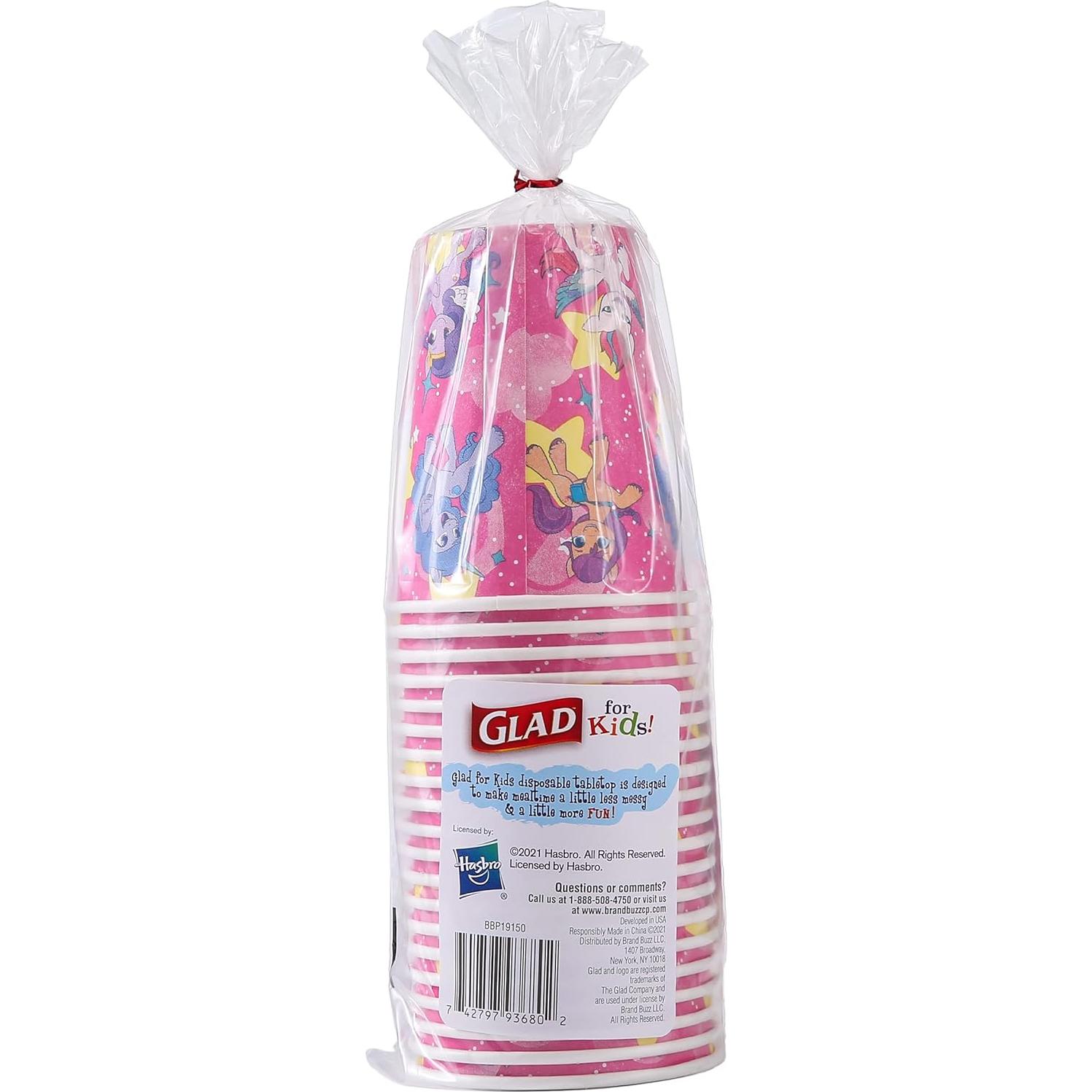 Vasos de Papel Glad My Little Pony 20 Ct 266 ml Unicornio