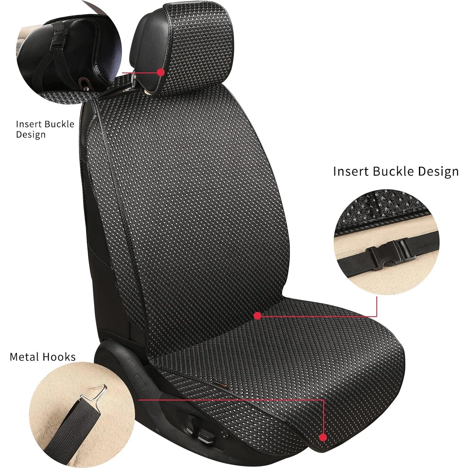 Funda de Asiento de Coche Auto Newer Universal Negra 2PCS