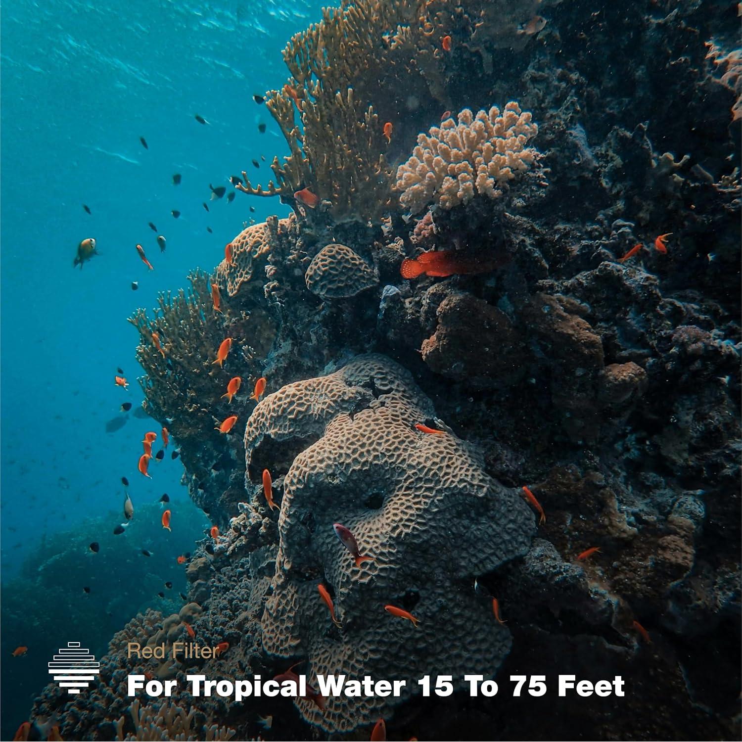 Filtro Rojo PolarPro 3-Pack para GoPro Hero9-13 - Subacuático