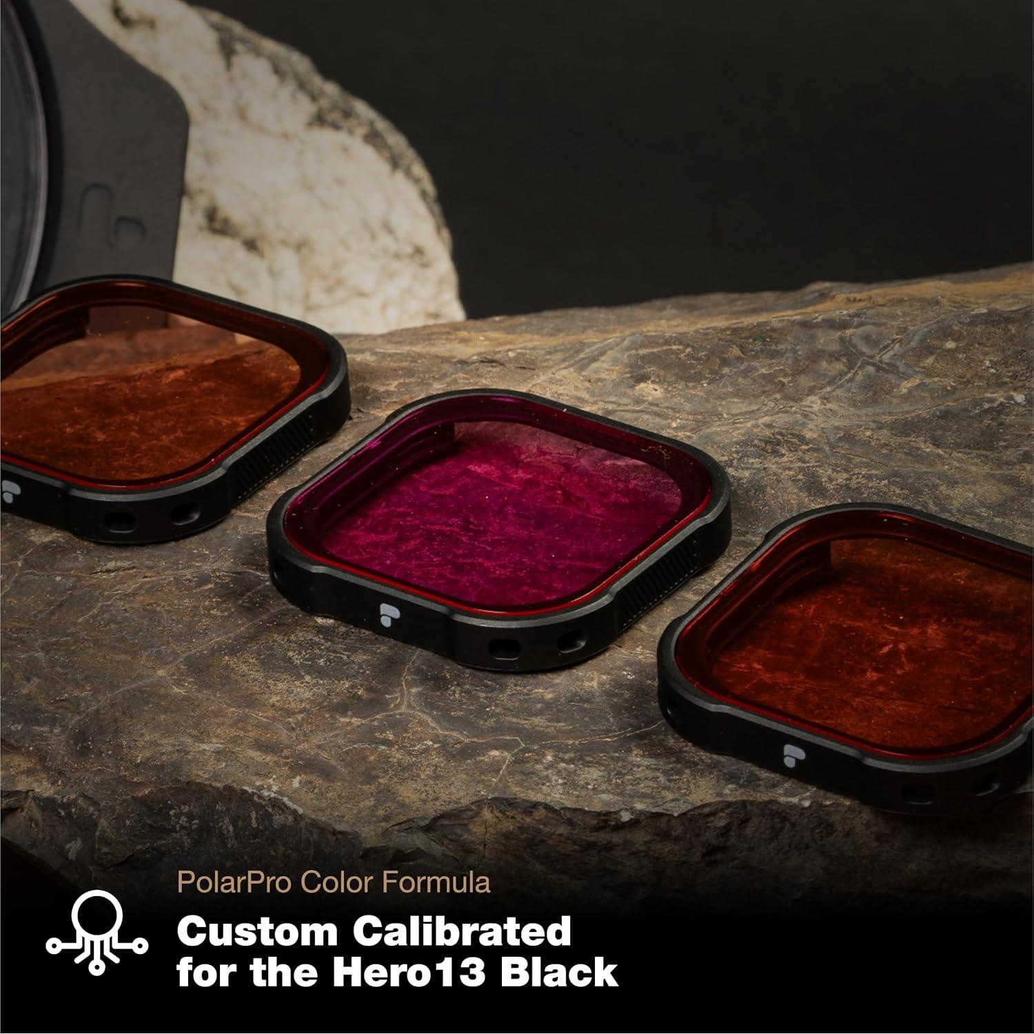 Filtro Rojo PolarPro 3-Pack para GoPro Hero9-13 - Subacuático