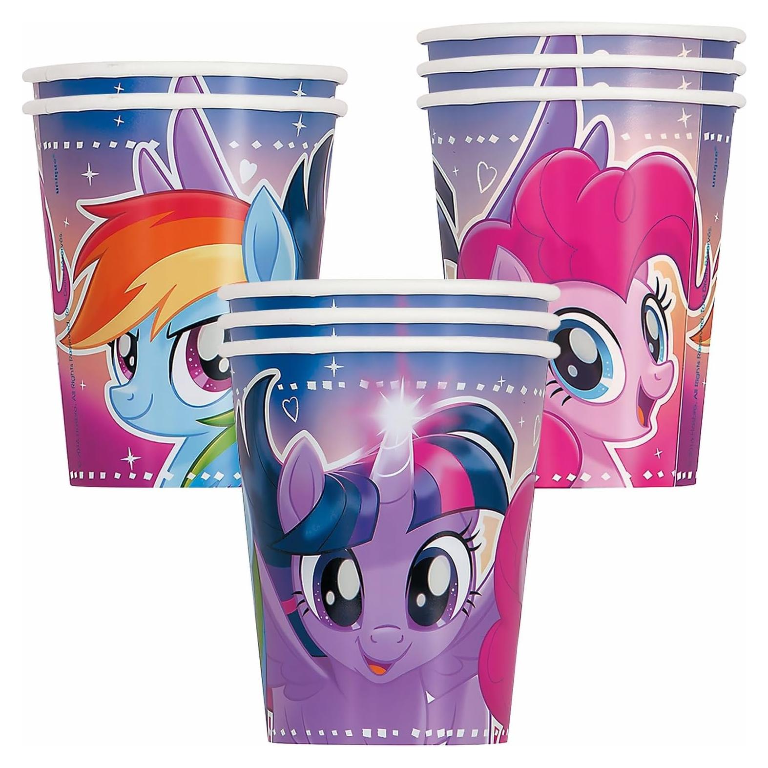 Vasos de Papel Mis Pequeños Ponis 9oz - 8 Piezas Fun Express