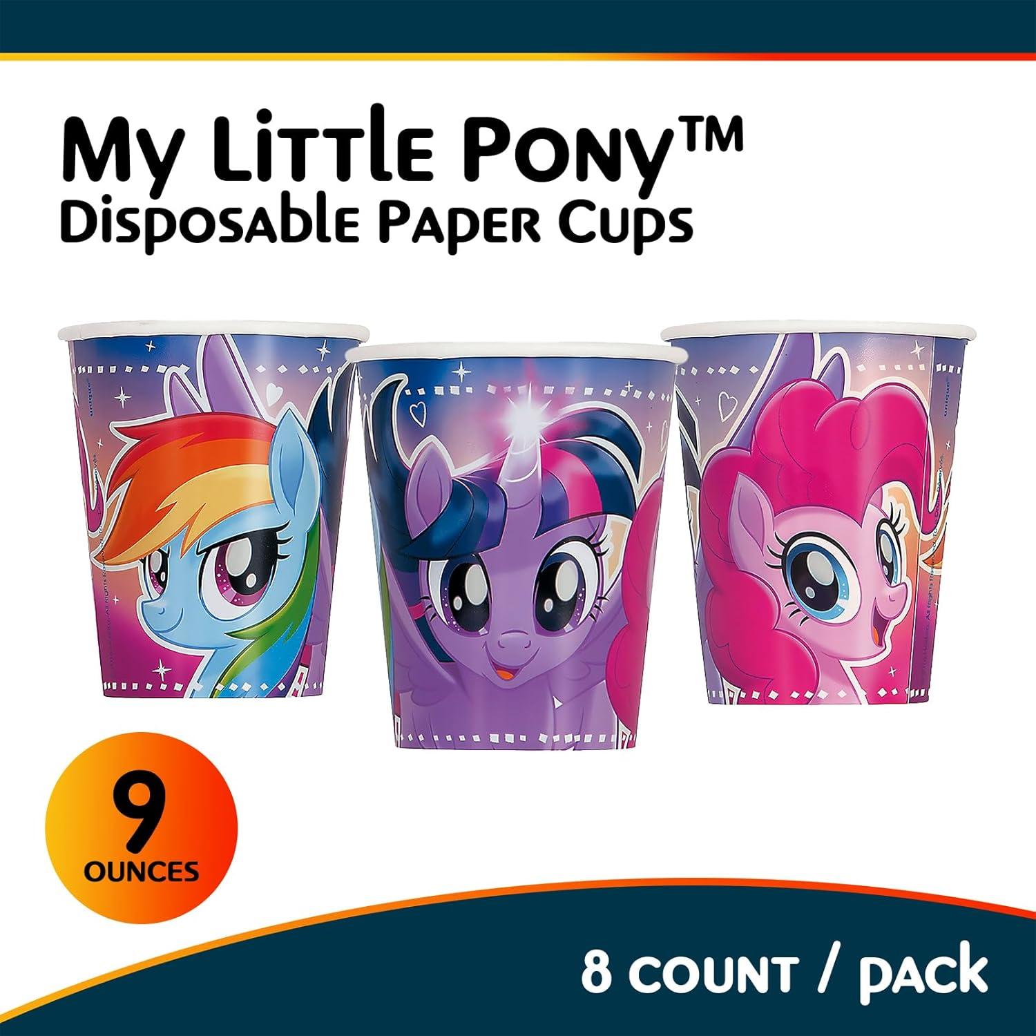 Vasos de Papel Mis Pequeños Ponis 9oz - 8 Piezas Fun Express
