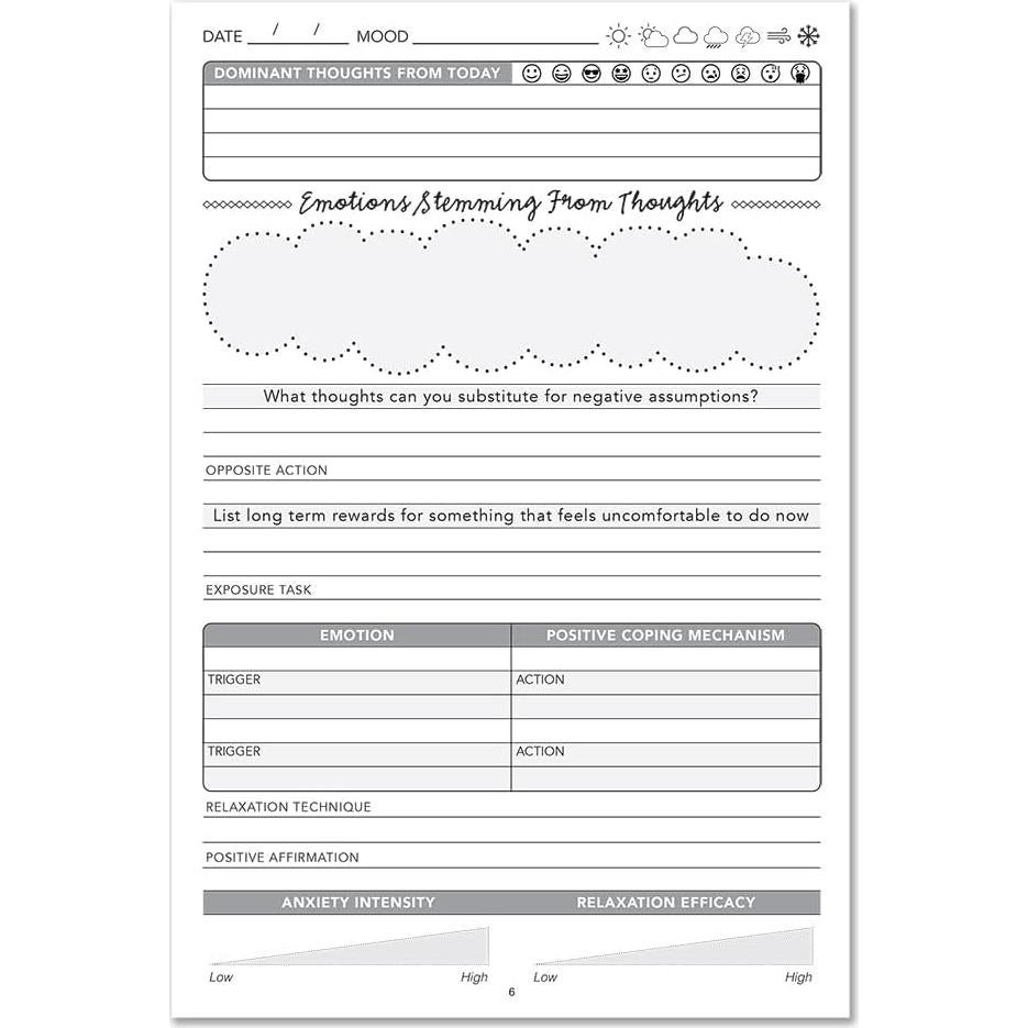 Diario de Ansiedad BookFactory - 100 Páginas 15.24x22.86 cm