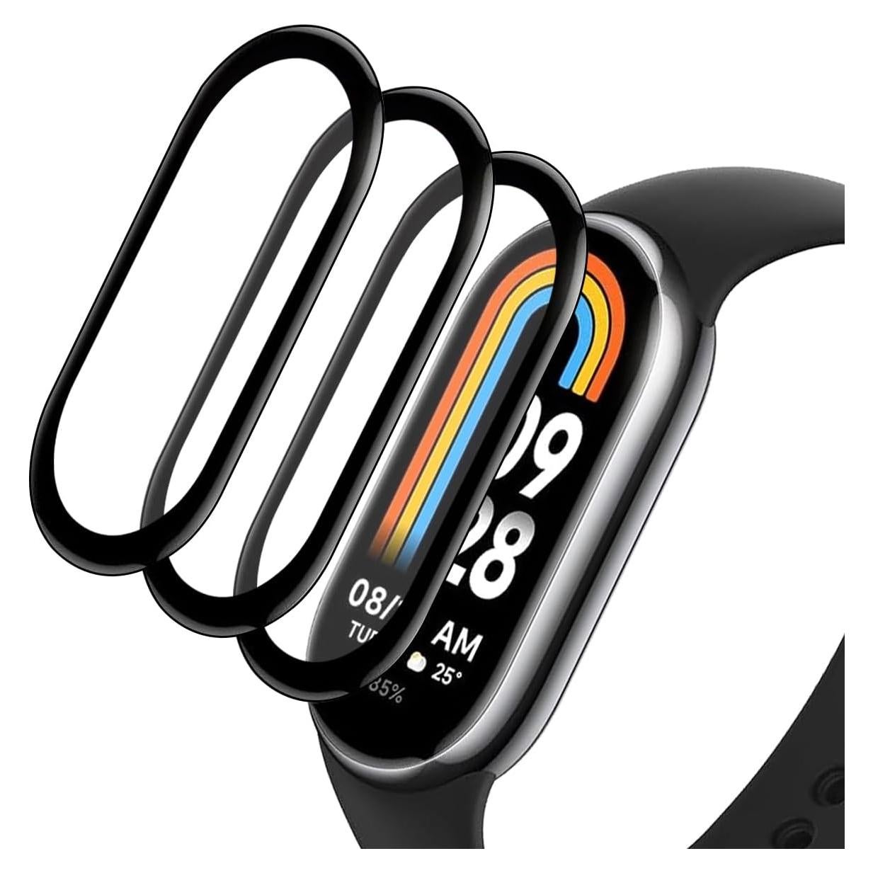 Paquete 3 Protectores Pantalla Xiaomi Smart Band 8 TPU