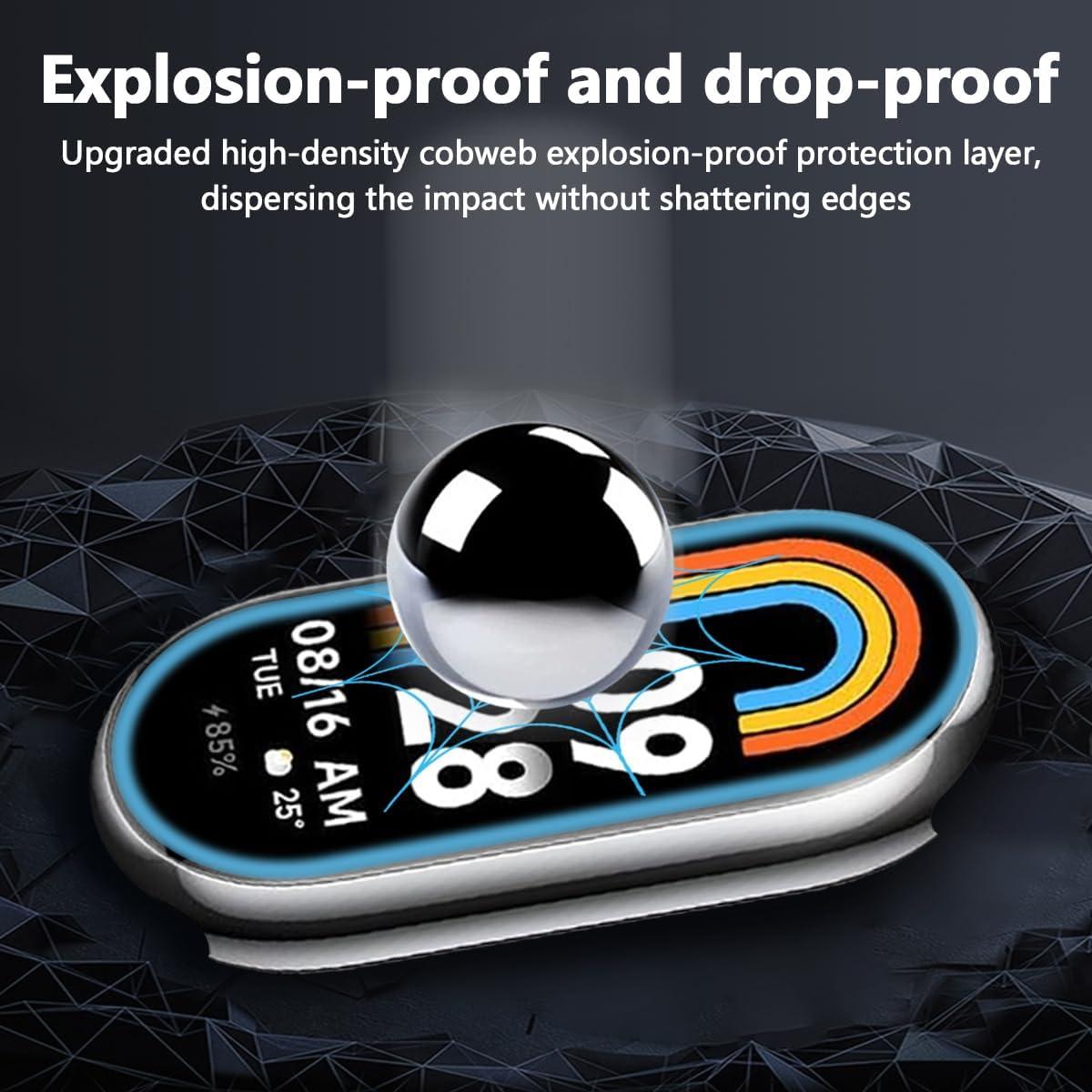 Paquete 3 Protectores Pantalla Xiaomi Smart Band 8 TPU