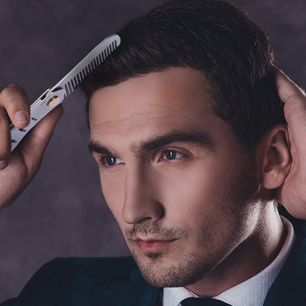 Peine Plegable Multifuncional AhfuLife de Acero Inoxidable