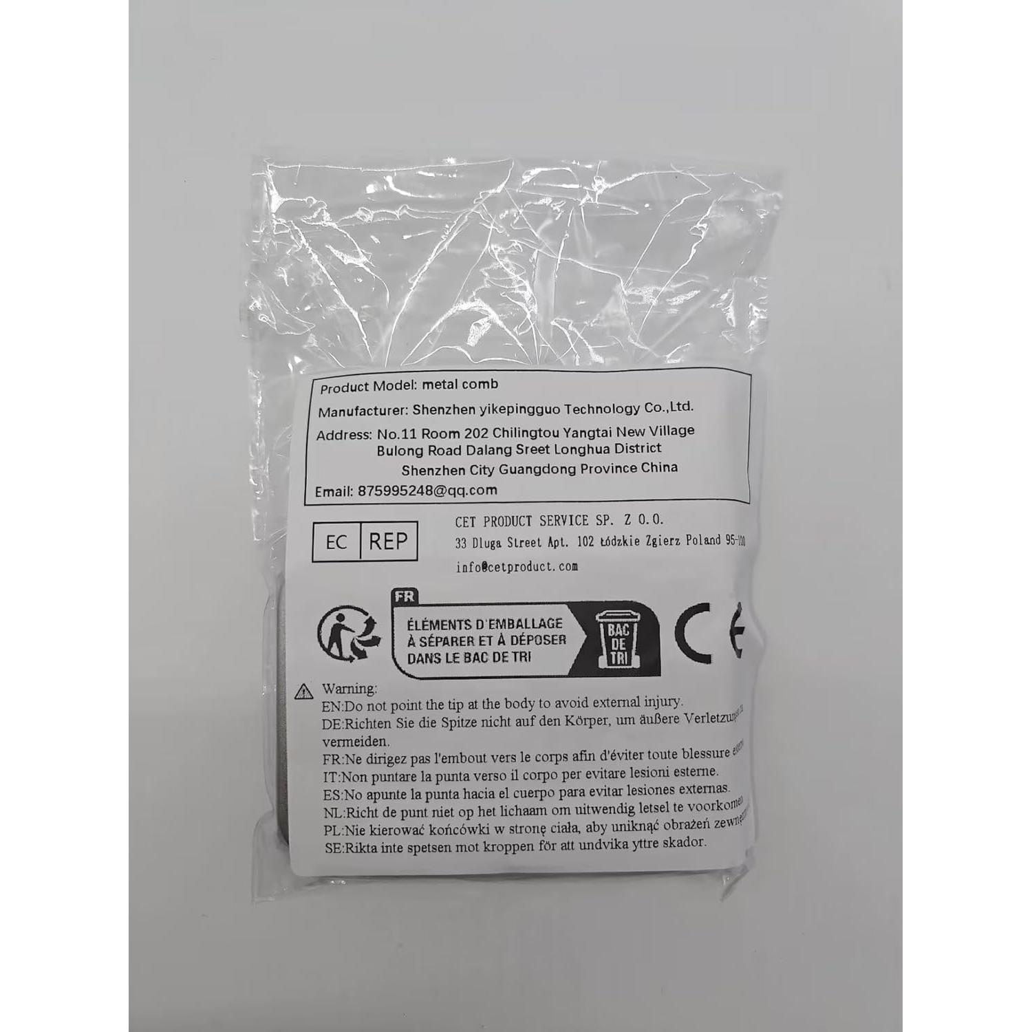 Peine Plegable Multifuncional AhfuLife de Acero Inoxidable