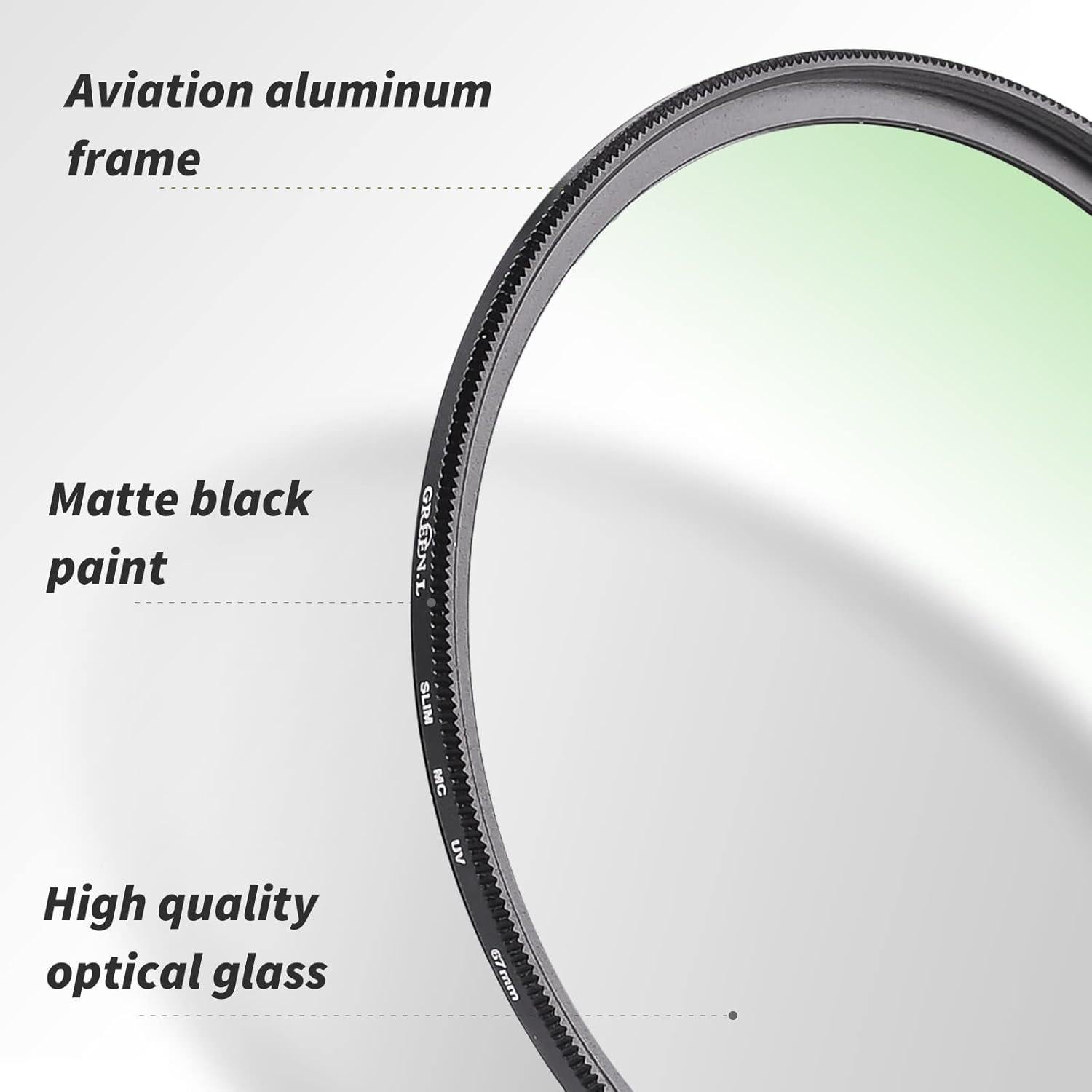 Filtro UV 37mm GREEN.L Ultra Delgado Multi-Capa