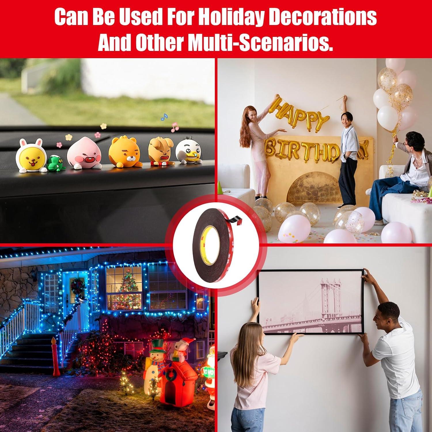 Cinta Doble Cara 3M VHB 11.1m x 1cm Resistente Impermeable