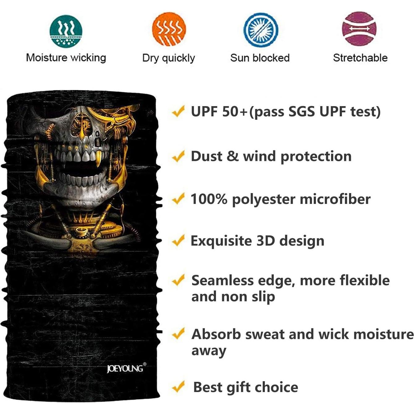 Máscara Solar 3D Joeyoung para Correr y Motocicleta