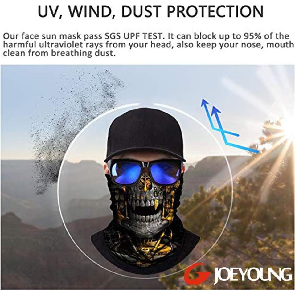 Máscara Solar 3D Joeyoung para Correr y Motocicleta