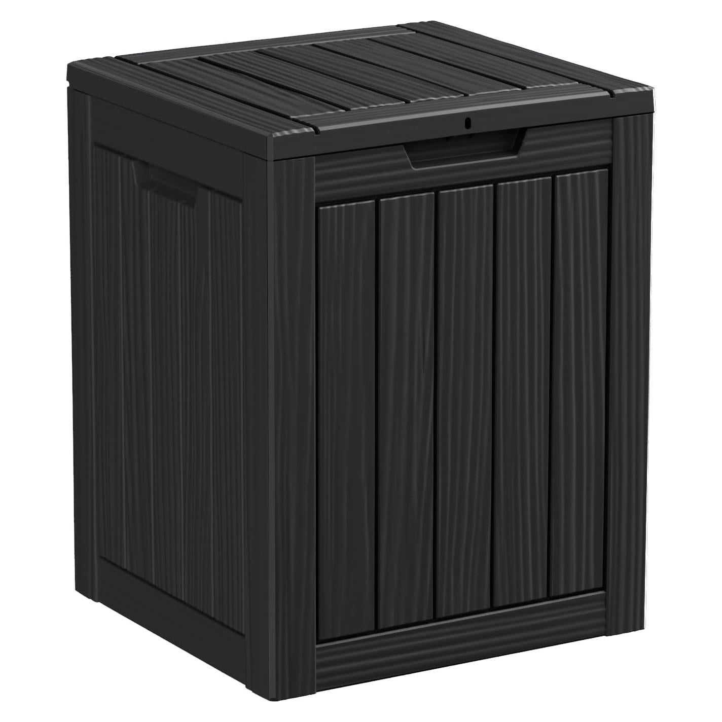 Caja de Almacenamiento PatioZen 106L Impermeable Negra