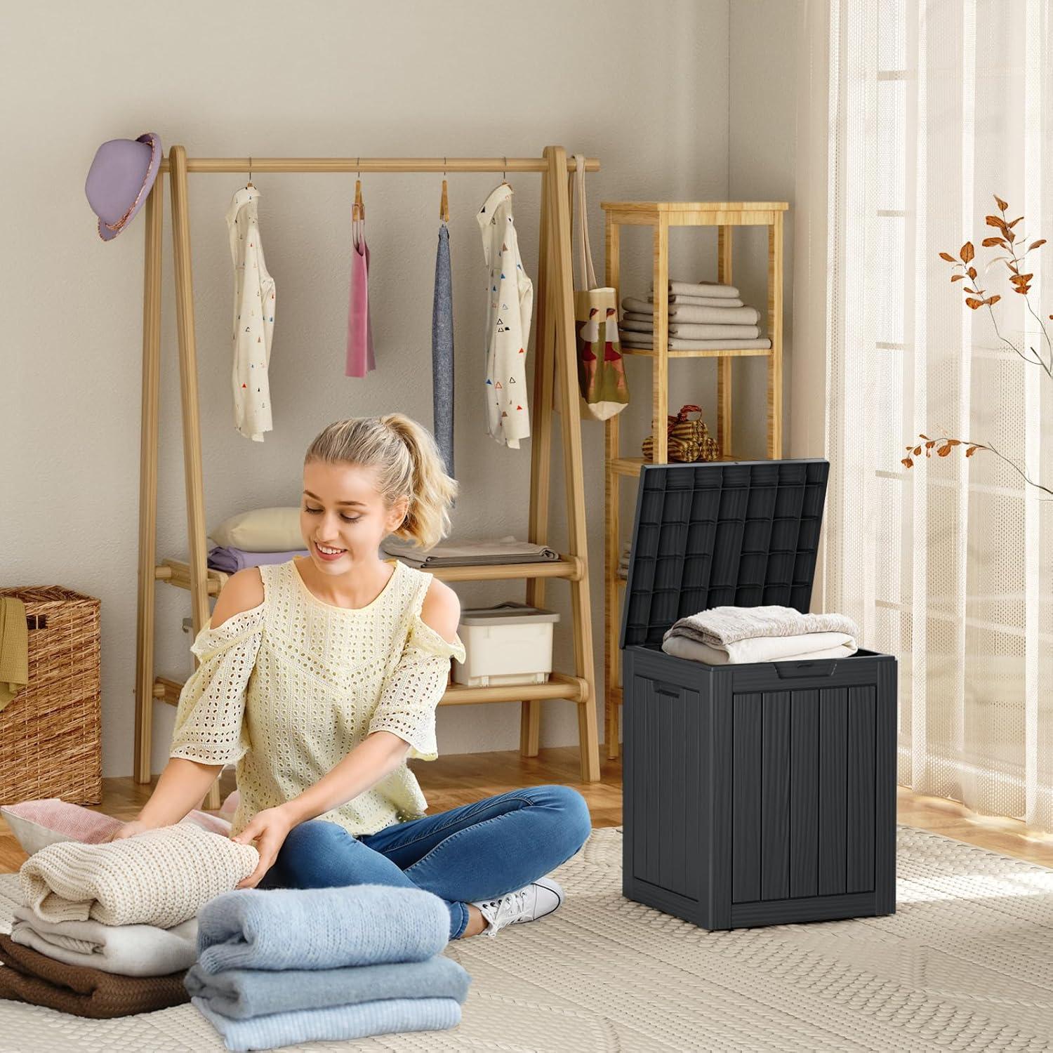 Caja de Almacenamiento PatioZen 106L Impermeable Negra