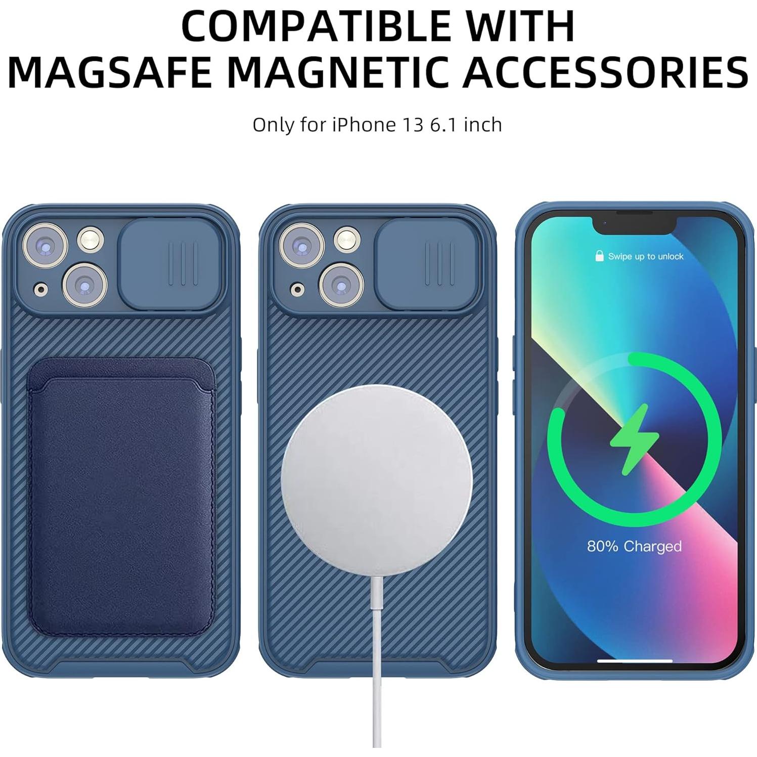 Funda Hitaoyou Magsafe para iPhone 14 6.1" Azul - Protección Cámara