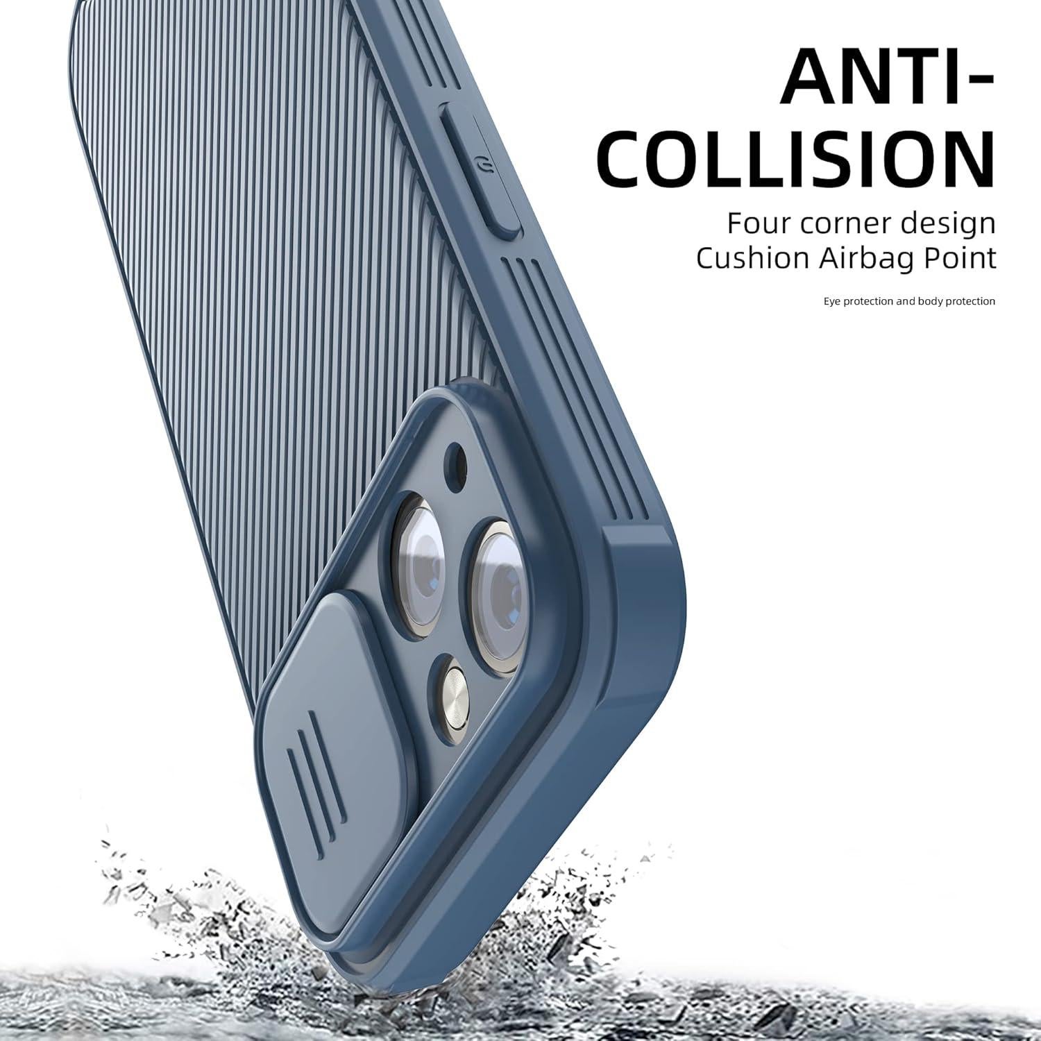 Funda Hitaoyou Magsafe para iPhone 14 6.1" Azul - Protección Cámara