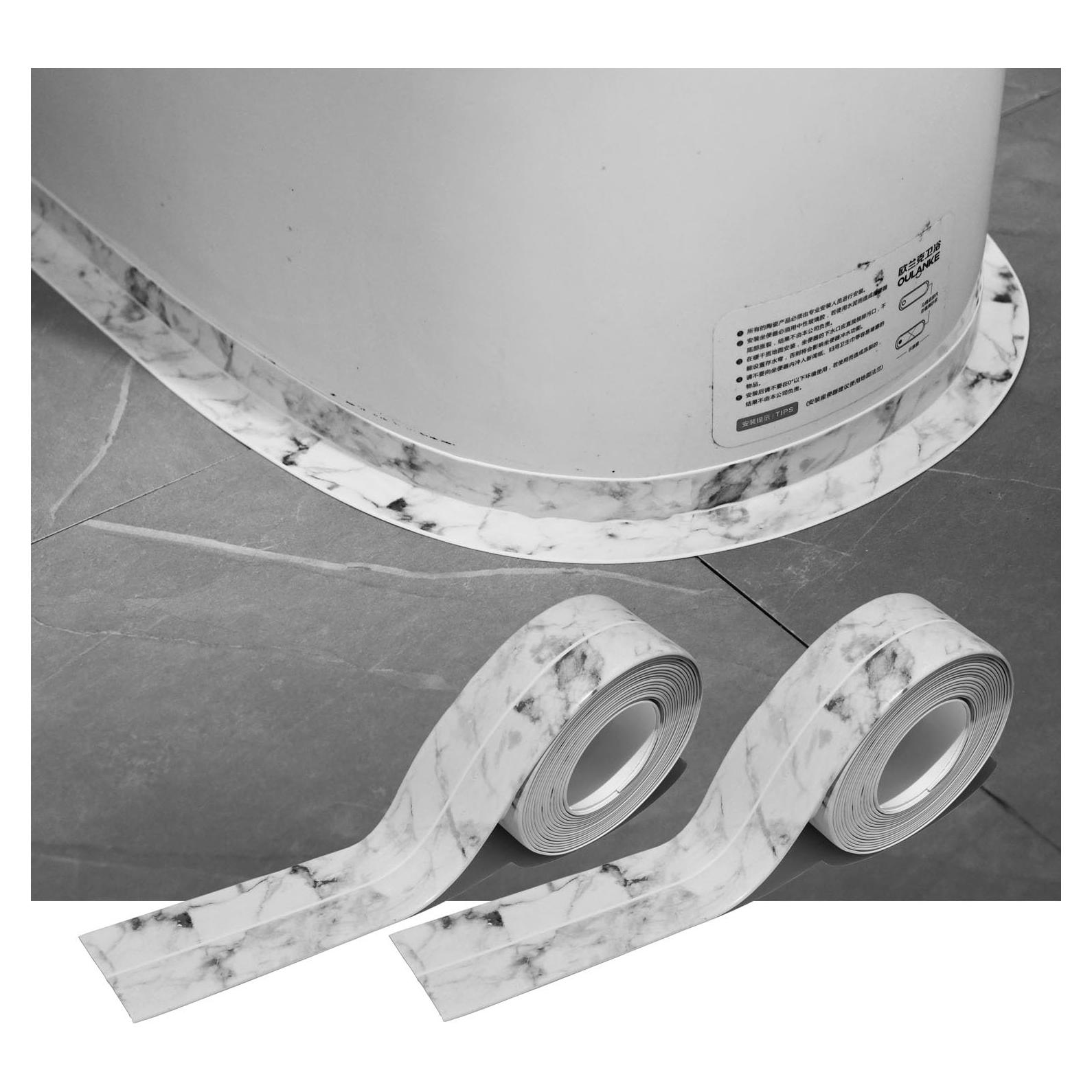 Cinta de Sellado Autoadhesiva PVC XinkeLife 3.2m Blanco Mármol