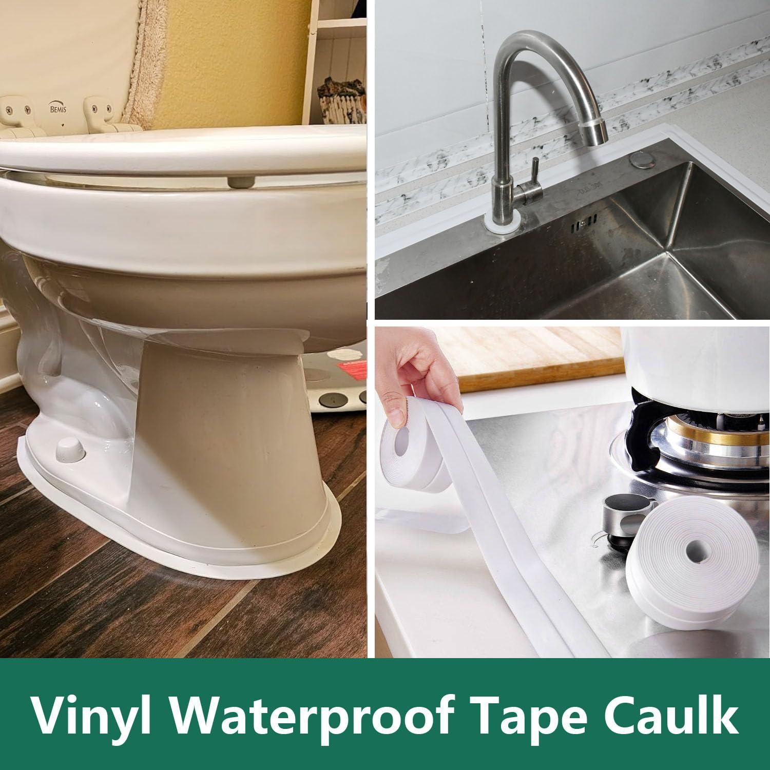 Cinta de Sellado Autoadhesiva PVC XinkeLife 3.2m Blanco Mármol