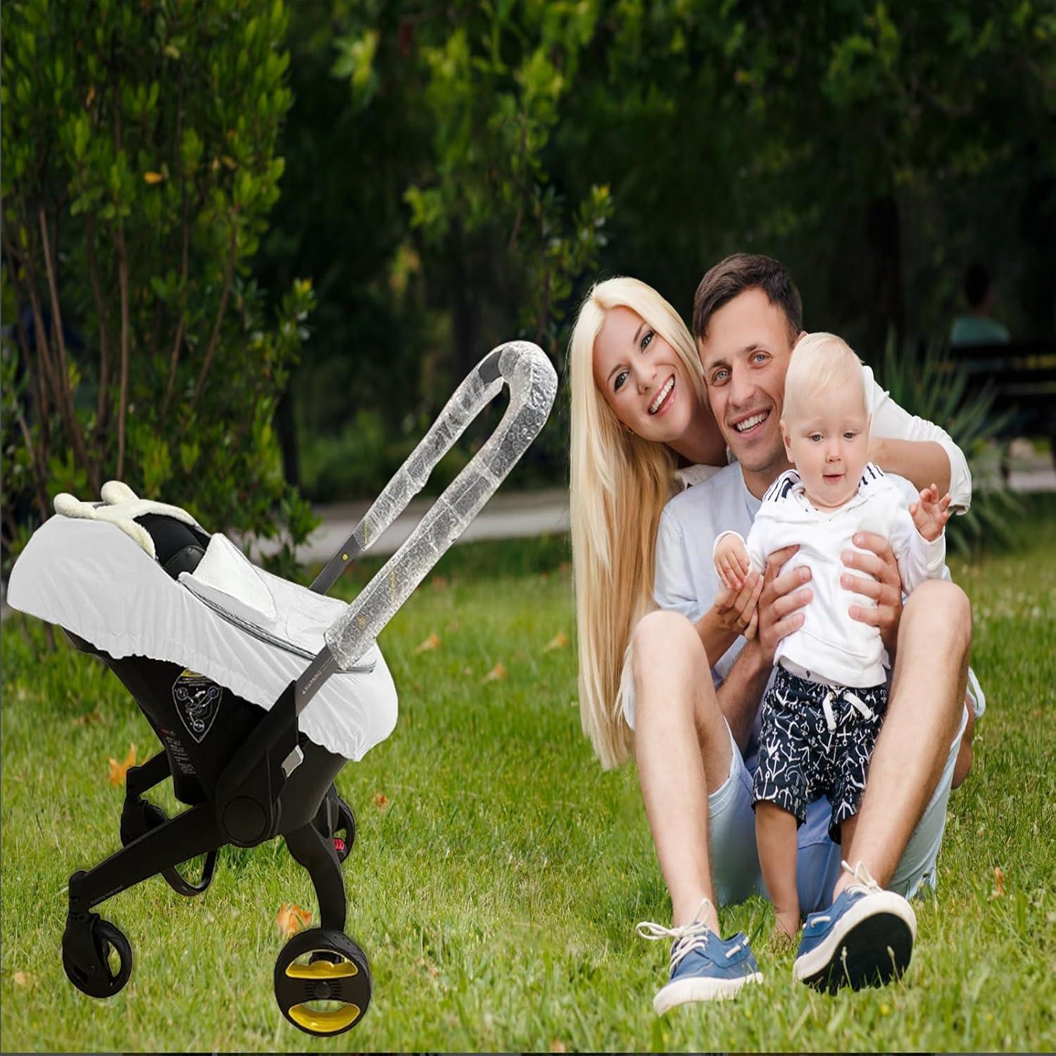 Cubierta Universal para Asiento de Auto Bebé - 2 en 1 Beige