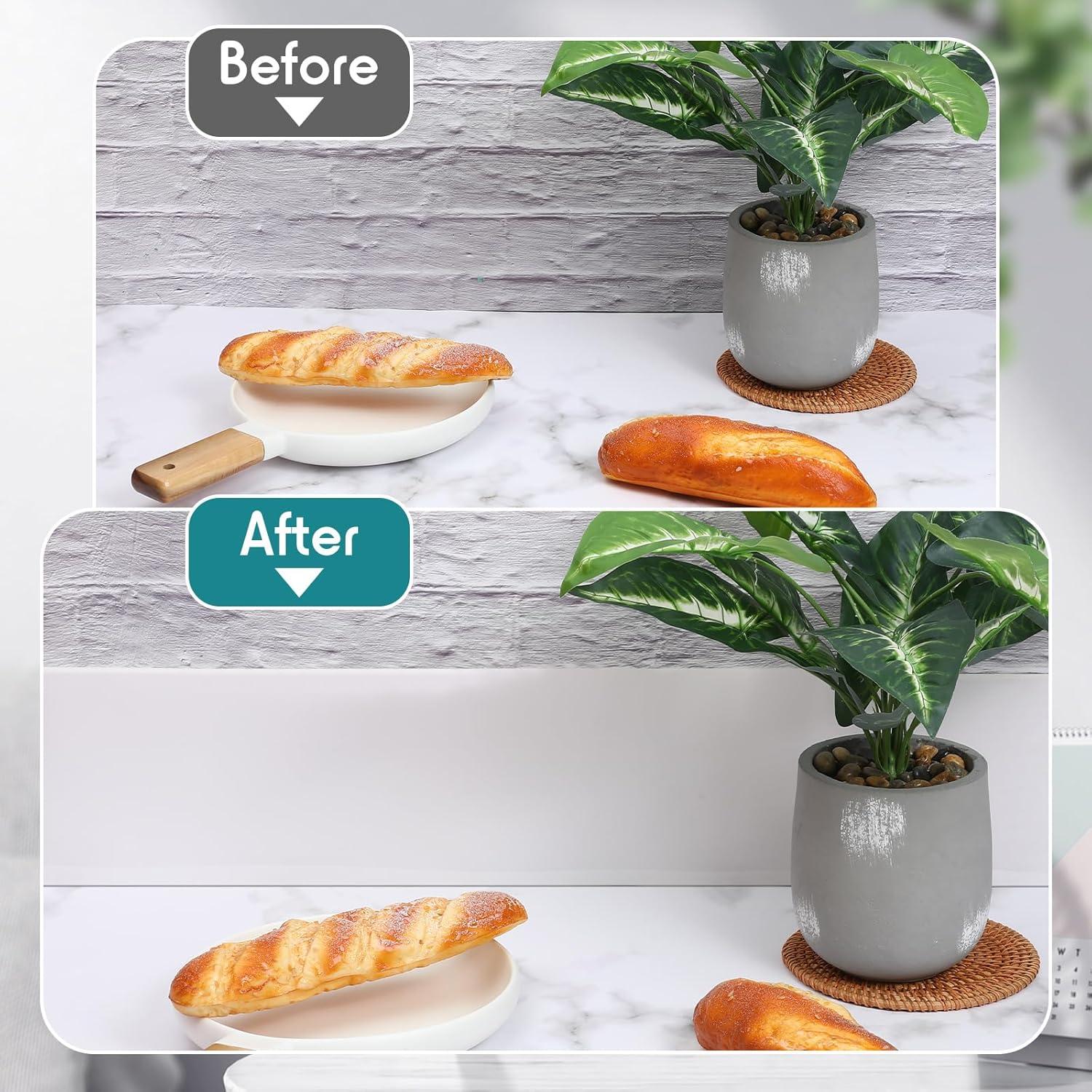 Moldura de Base de Pared Flexible Frienda 10.16 cm x 7.62 m Vinilo Blanco