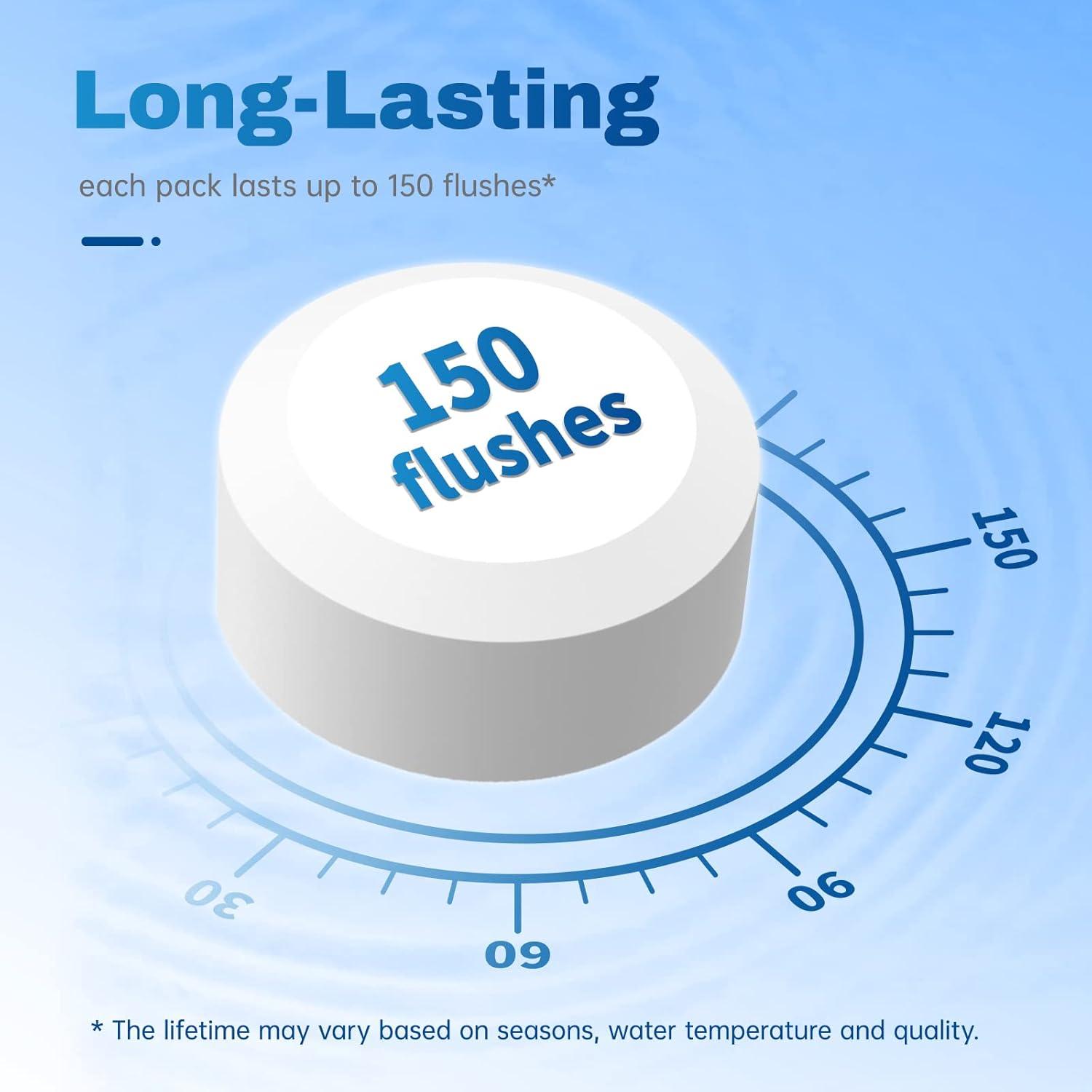 Tabletas Limpiadoras de Inodoro Vacplus 30 Unidades con Blanqueador