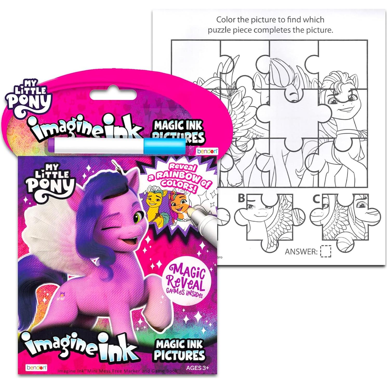 Set de Colorear Mi Pequeño Pony 3 Libros + Stickers