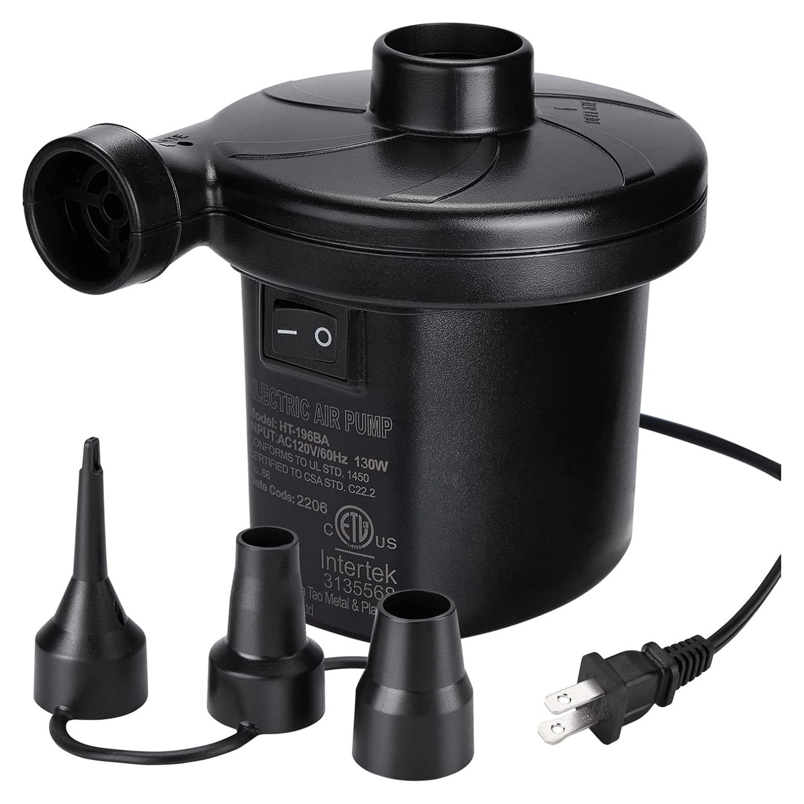 Bomba de Aire Eléctrica CAMULAND 130W con 3 Boquillas