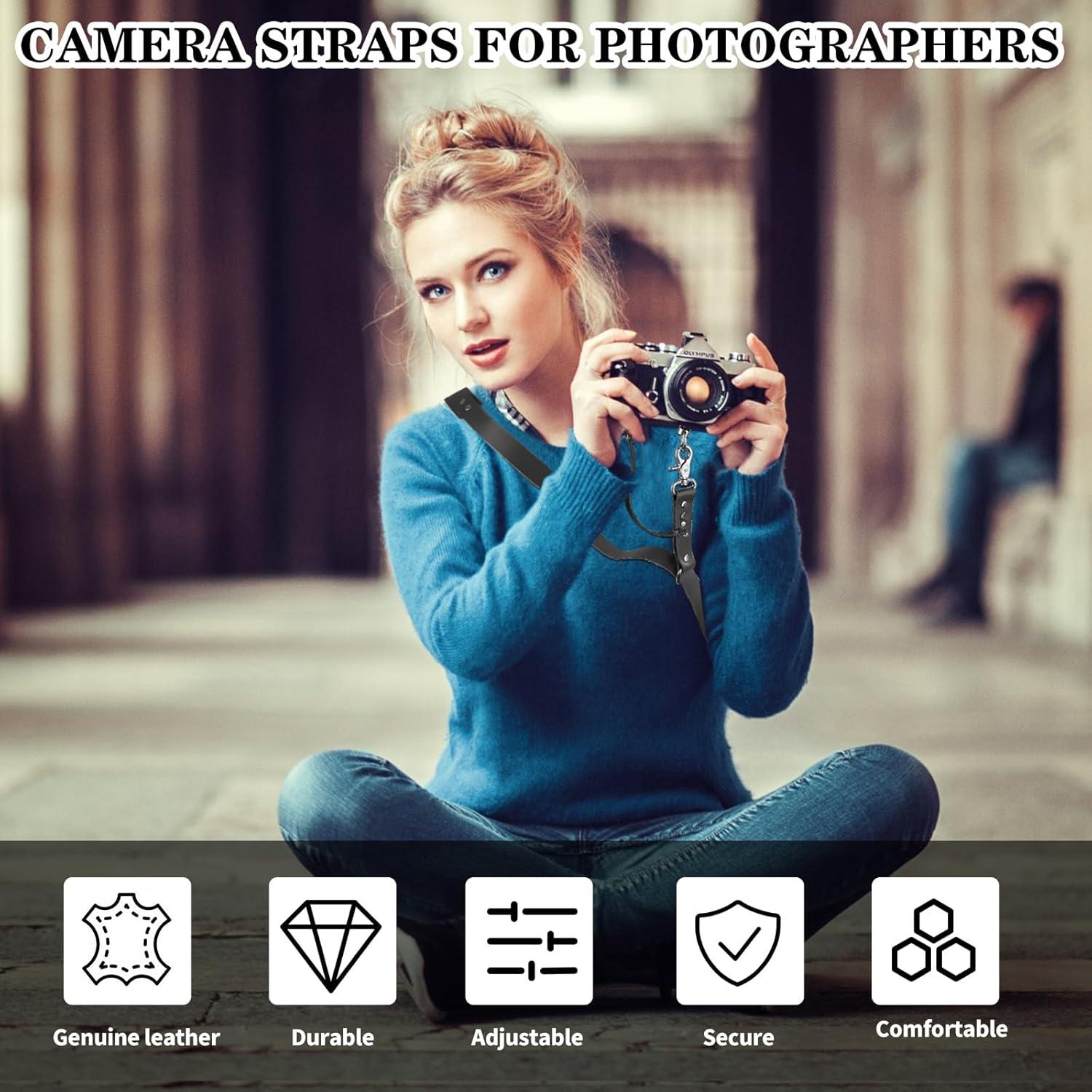 Correa de Arnés para Cámara Bebaimis de Cuero Ajustable