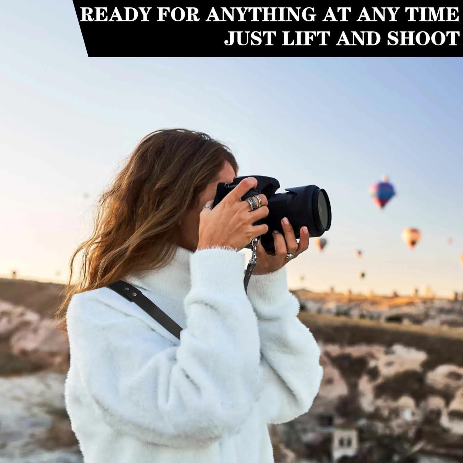 Correa de Arnés para Cámara Bebaimis de Cuero Ajustable