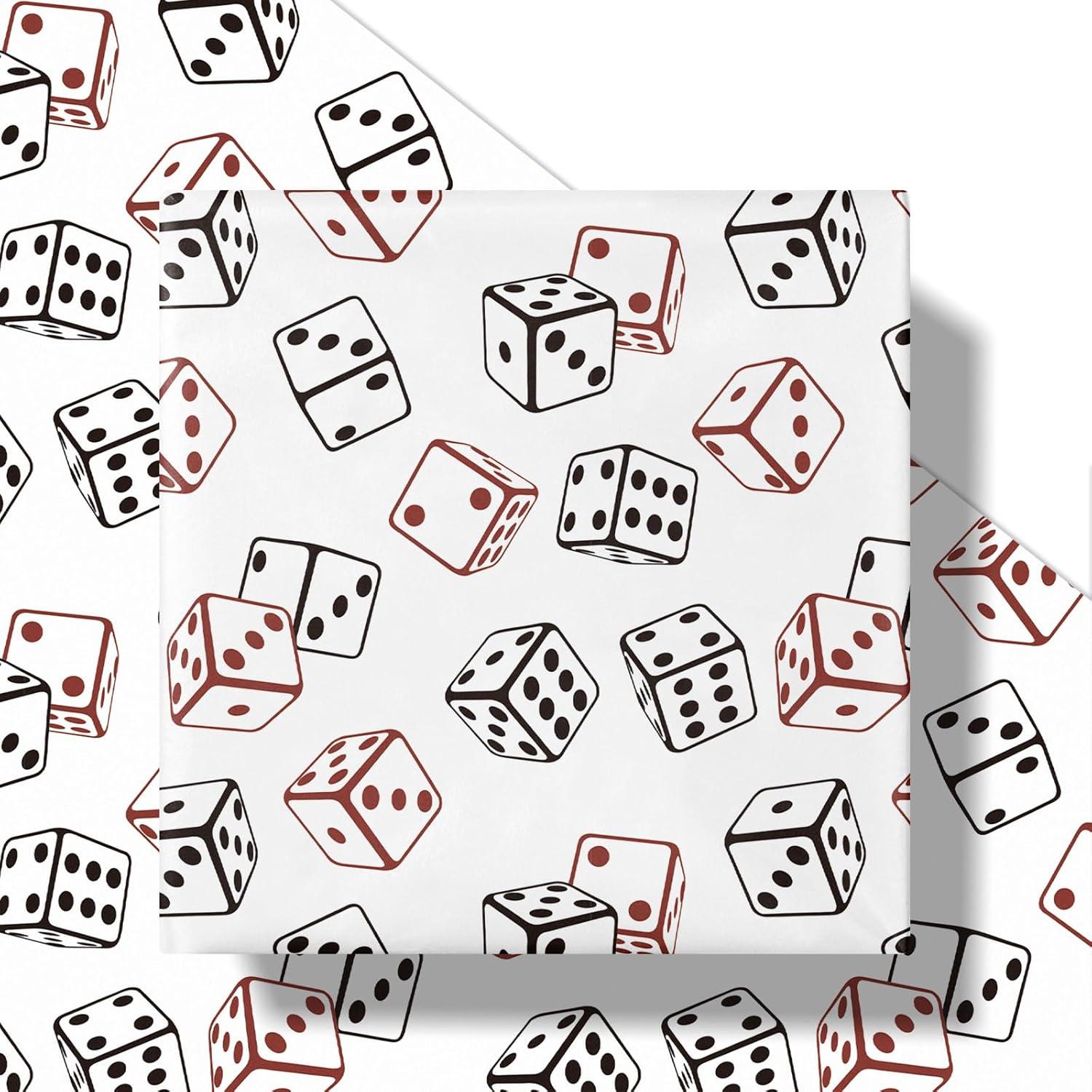 Papel de Regalo RUSPEPA Juego de Dados 43.2 cm x 5 m