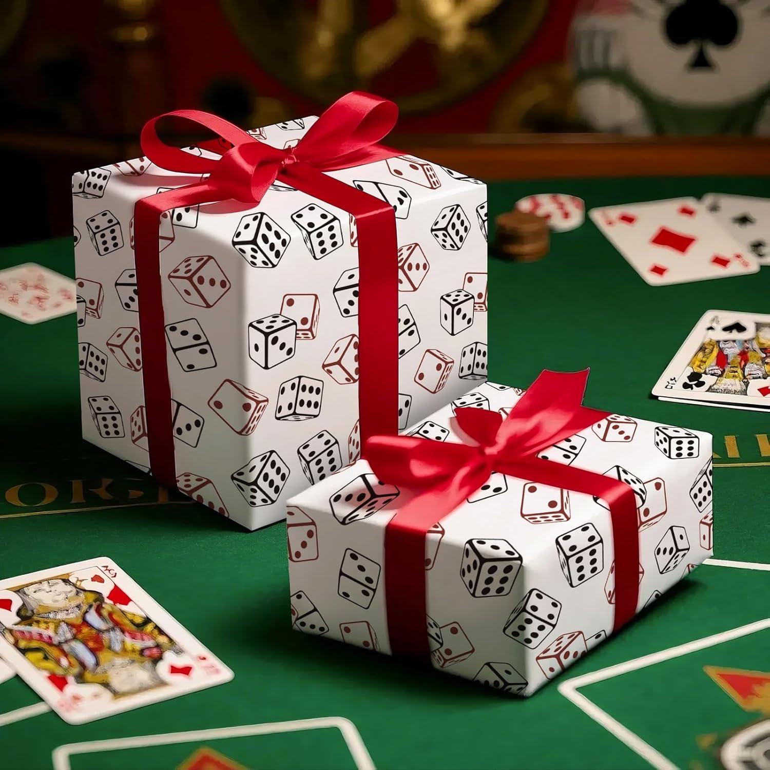 Papel de Regalo RUSPEPA Juego de Dados 43.2 cm x 5 m